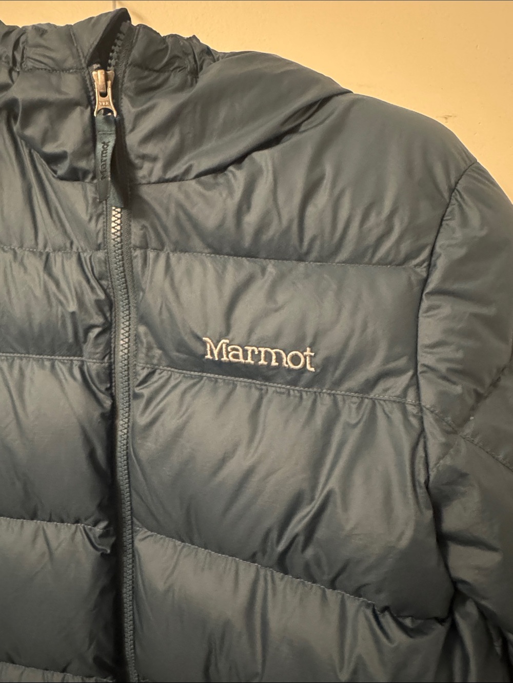 Marmot Kids Teal Guides Down Hoody Jacket Large - Picture 2 of 8